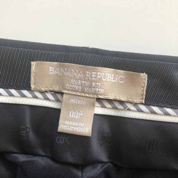 NWT Banana Republic Black Martin Fit Trousers - Picture 6 of 8